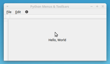 PyQt Menus With Options