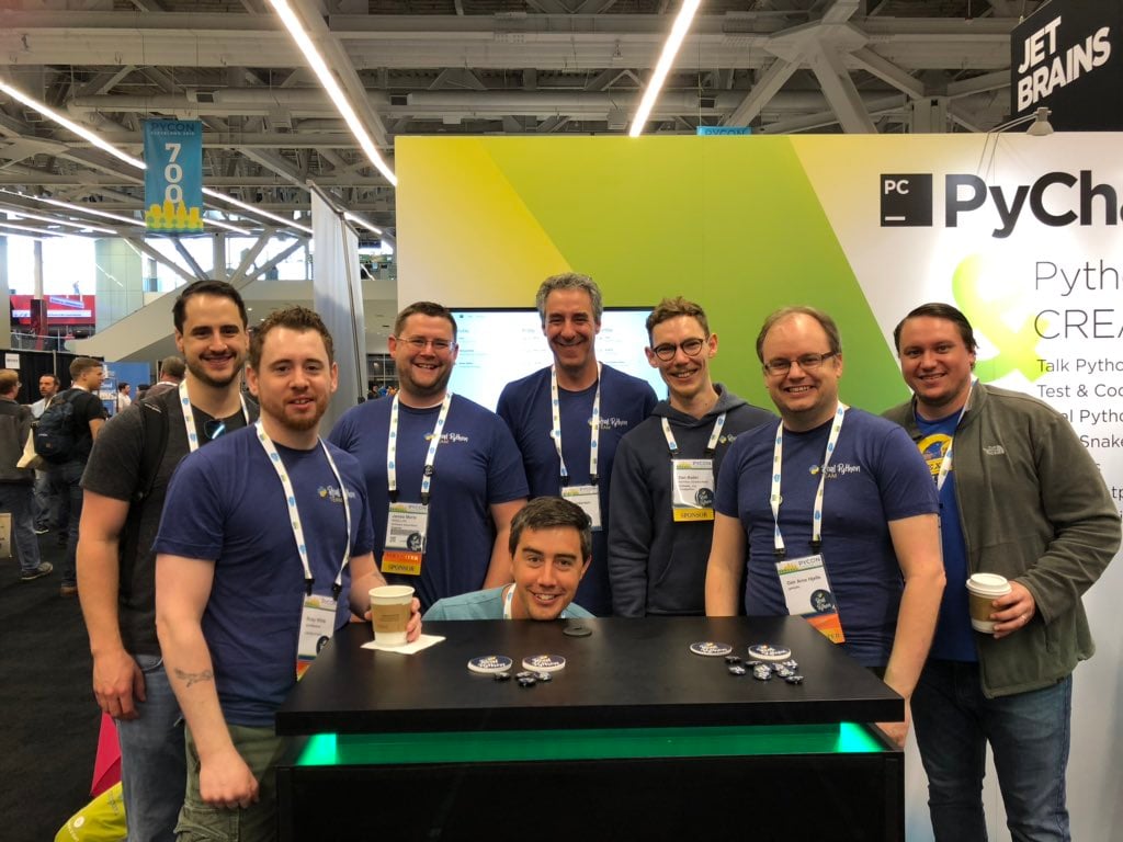 Real Python Team Photo at PyCon 2019