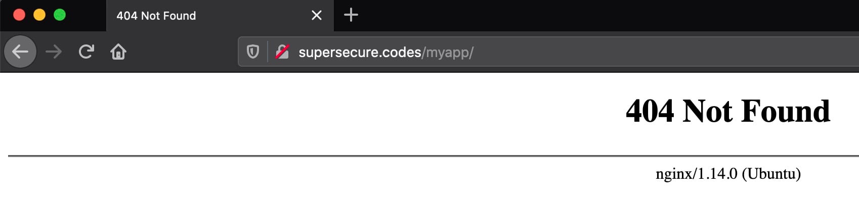 Nginx 404 page