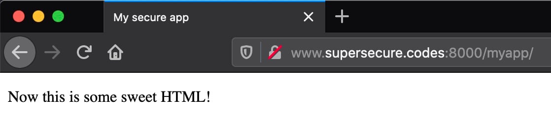 Now this is some sweet HTML!