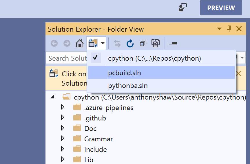 Selecting a solution