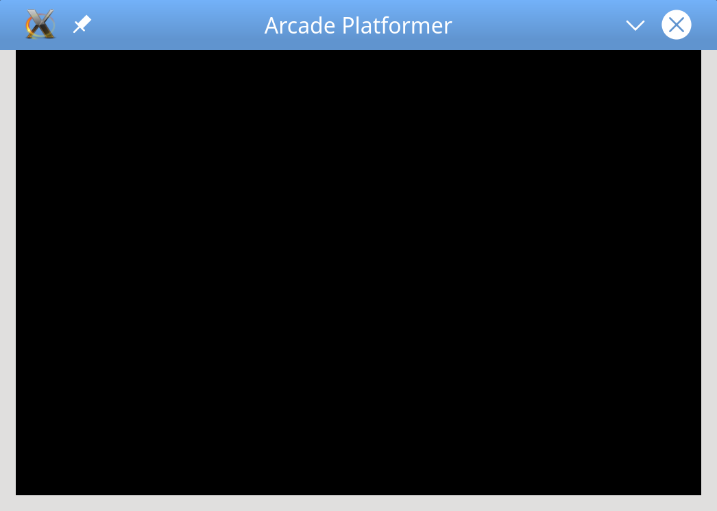 The initial play test results in a black screen.