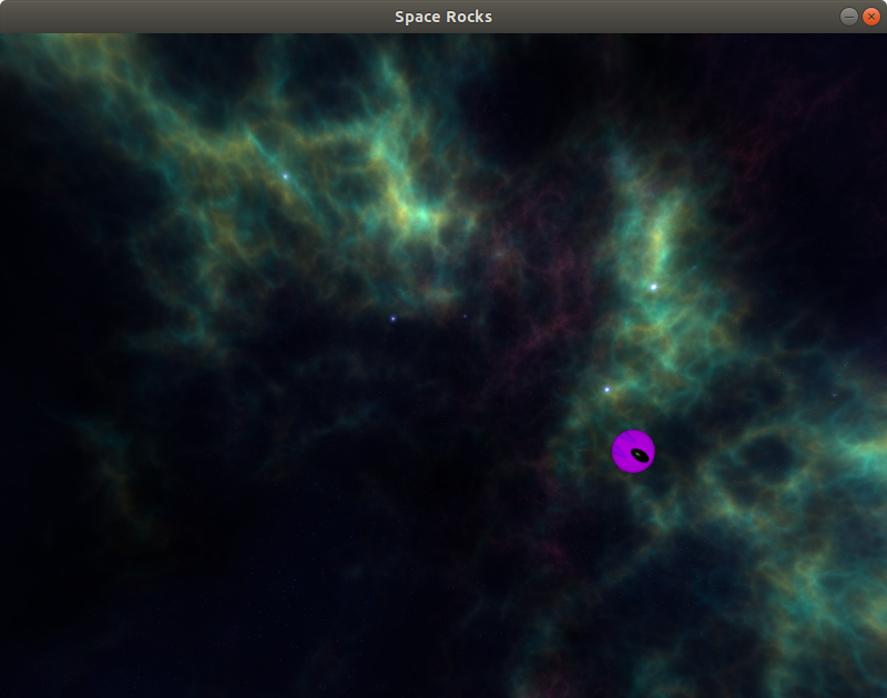 Rotated and moved spaceship