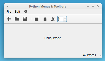 PyQt Status Bar With Permanent Widgets