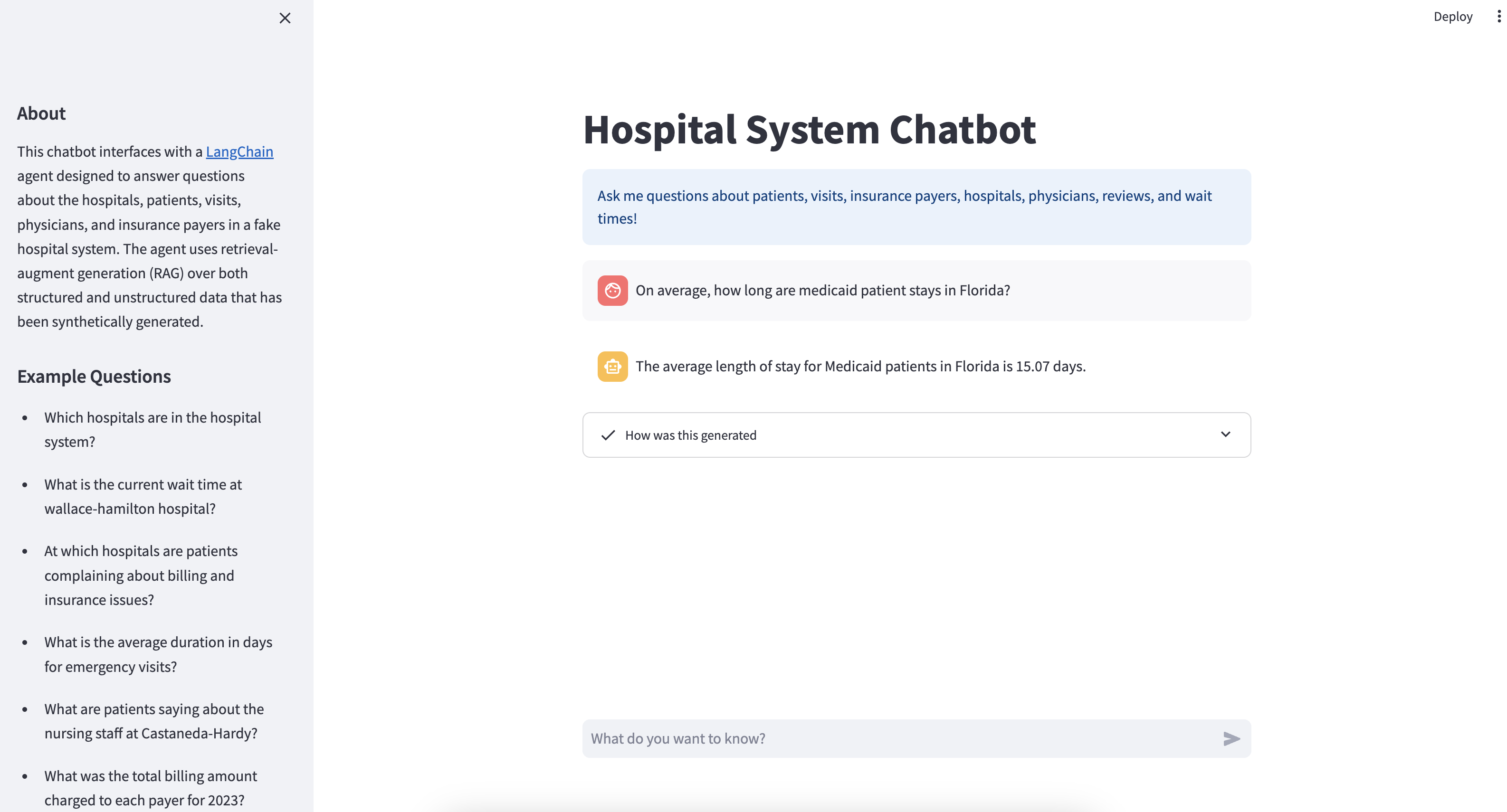 Working chatbot
