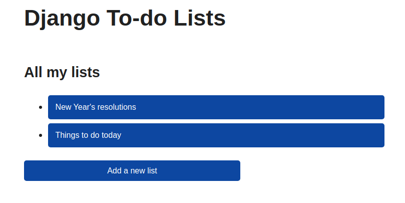 List of to-do lists
