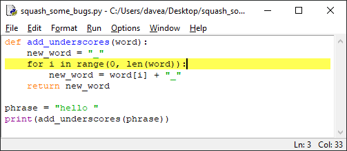 Python IDLE breakpoint pt. 2